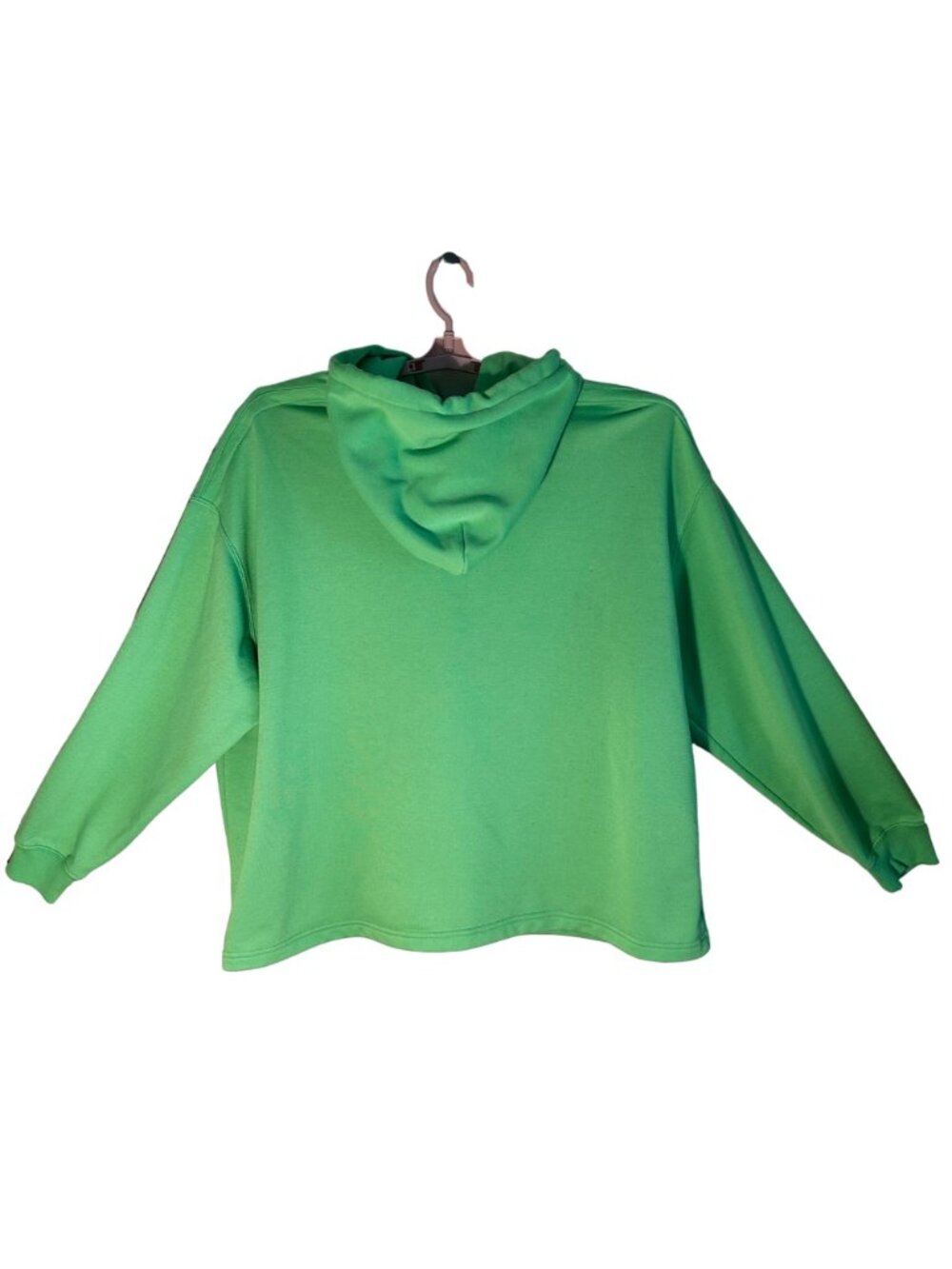 We11done Graphic Oversized Small Ex-Boyfriend Green Hooded T-Shirt/Sweatshirt - Picture 3 of 10